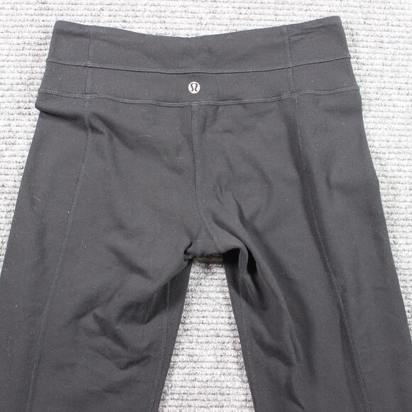Lululemon Pants Womens 4 Black Groove Flare Yoga Bootcut Luon - Picture 8 of 10